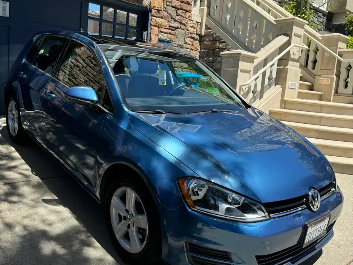 Professional exterior car detailing in Berkeley with visible after results
